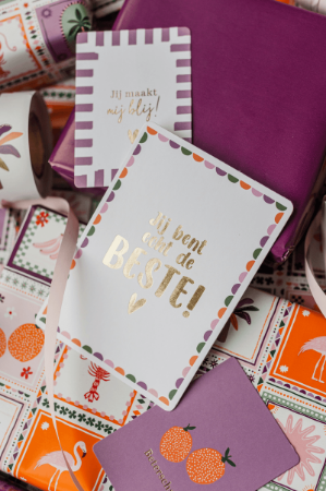 KP® Wenskaarten A6 - Jij bent echt de beste - 10 stuks