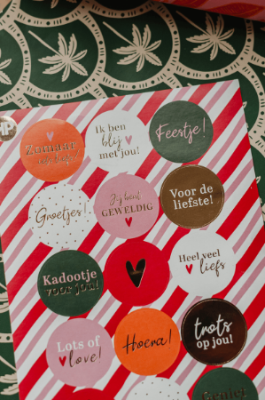 KP® A5 stickervel - Veel liefs (Painted Lines) - 25 vellen