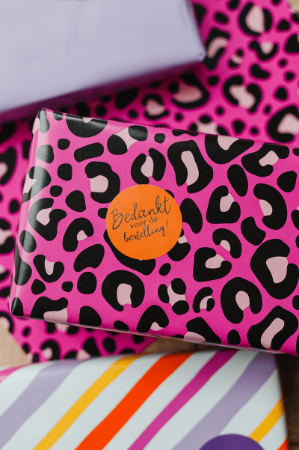 Leopard pink - inpakpapier, cadeaupapier