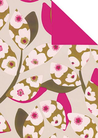 Afbeeldingen van Cadeaupapier Artline Mat 90gr Lille/roze 30cm 200m