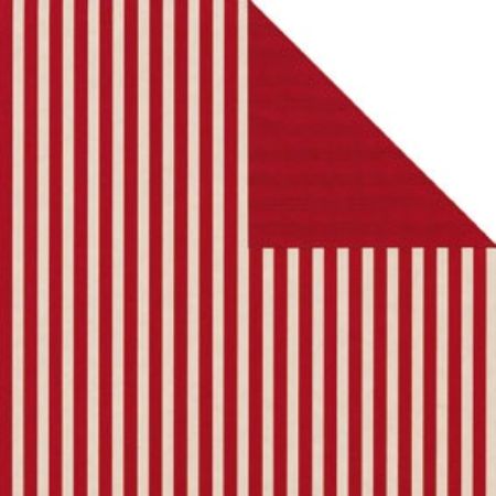 Afbeeldingen van Cadeaupapier Eco Kraft wit 65gr Leer rood 30cm 200m