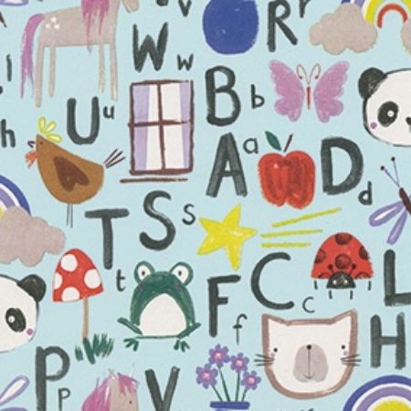 Afbeeldingen van Cadeaupapier Eco Recycling wit 90gr Happy 30cm 200m