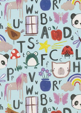 Afbeeldingen van Cadeaupapier Eco Recycling wit 90gr Happy 30cm 200m