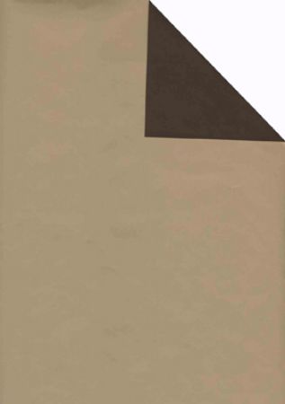 Afbeeldingen van Cadeaupapier Artline Forte 80gr parel-cream/brown 50cm 200m