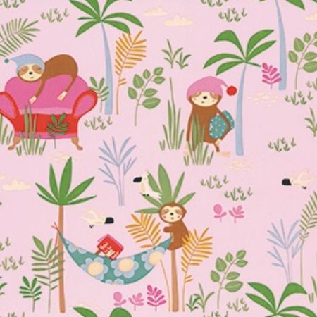 Afbeeldingen van Cadeaupapier Artline Mat 90gr Lazy 50cm 200m