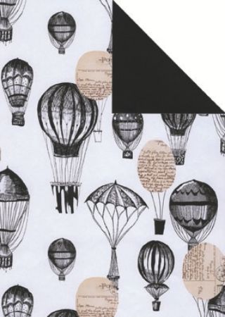 Afbeeldingen van Cadeaupapier Artline Mat 90gr Montgolfière 50cm 200m