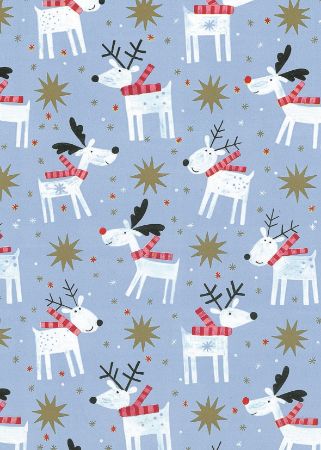 Afbeeldingen van Cadeaupapier Artline Mat 90gr Reni lichtblauw 50cm 200m