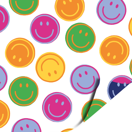 Afbeeldingen van KP® Cadeaupapier 50cm 200m - Smiley Boys & Girls