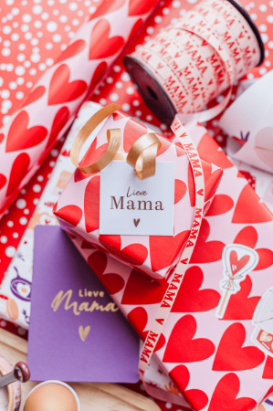 KP® Cadeaulabel - Lieve mama - 60x60mm