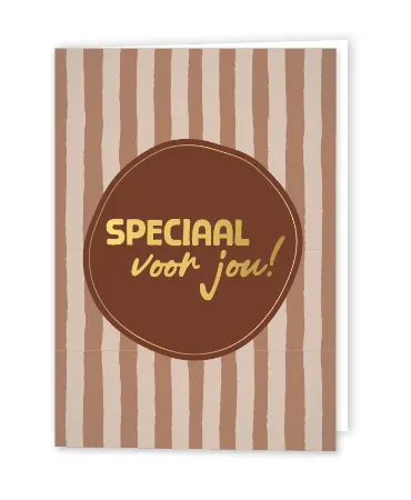 KP® Wenskaarten gevouwen - Speciaal voor jou (beige) - 5 stuks