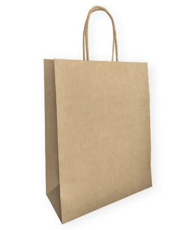 Papieren tassen middel, 26+12x35 cm, Bruin