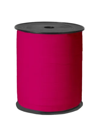 Paperlook krullint tweezijdig 10mm 250m, Fuchsia