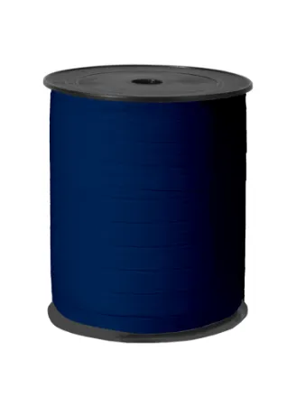 Paperlook krullint tweezijdig 10mm 250m, Donkerblauw