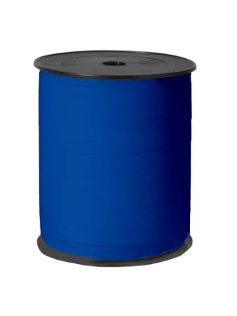 Paperlook krullint tweezijdig 10mm 250m, Blauw