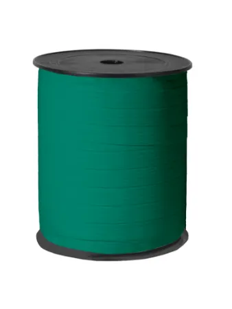 Paperlook krullint tweezijdig 10mm 250m, Zeegroen