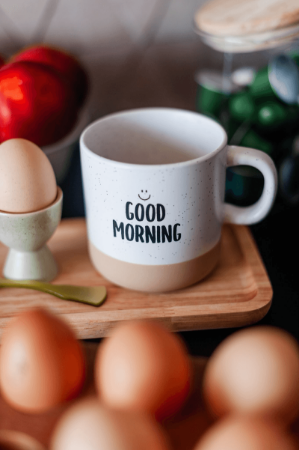 Good morning mok - Ideaal cadeautje - keramische mok 360ml
