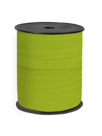 Paperlook krullint tweezijdig 10mm 250m, Lichtgroen