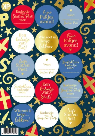 KP® A5 stickervel - Sinterklaas luxe - 25 vellen