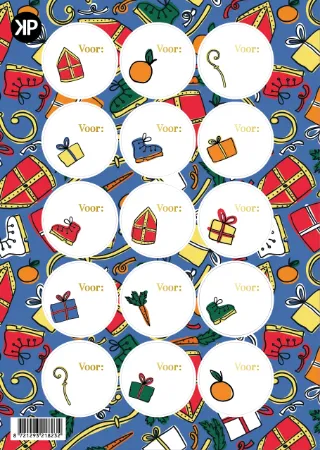 KP® A5 stickervel - Sinterklaas pret - 25 vellen