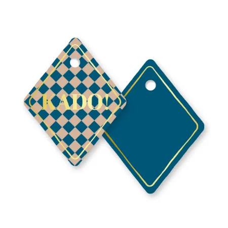 KP® Cadeaulabel - Kado (blauw) - 50x62,5mm