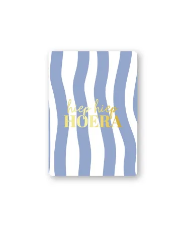 KP® Cadeaukaartjes A7 - Hiep hiep hoera (waves), 25 stuks