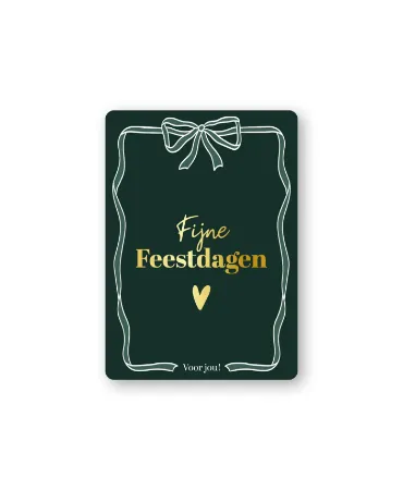 KP® Cadeaukaartjes A7 - Fijne feestdagen (groen), 25 stuks