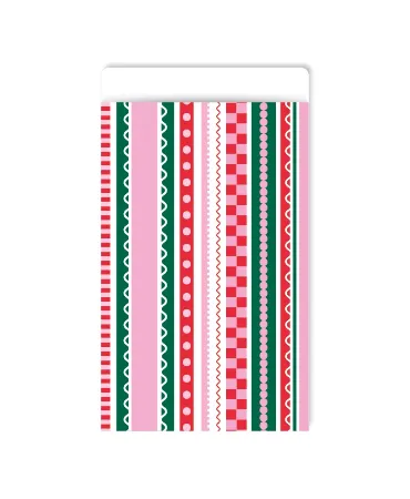 KP® Cadeauzakjes 7x13cm Colorful ribbons 250st