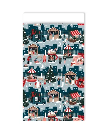 KP® Cadeauzakjes 12x19cm Winter fair 250st