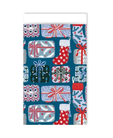 KP® Cadeauzakjes 12x19cm Xmas gifts blue 250st