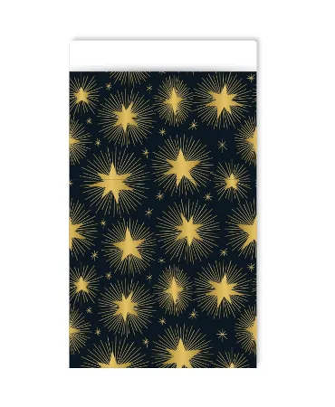 KP® Cadeauzakjes 12x19cm Stargazing black/gold 250st