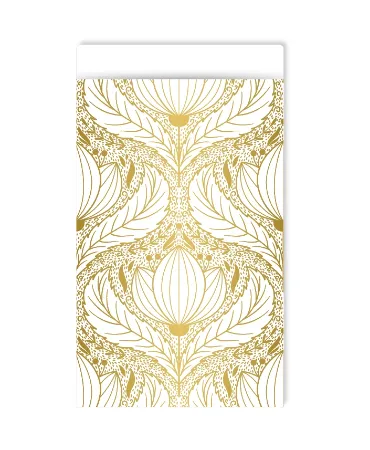 KP® Cadeauzakjes 12x19cm Luxury lotus gold 250st