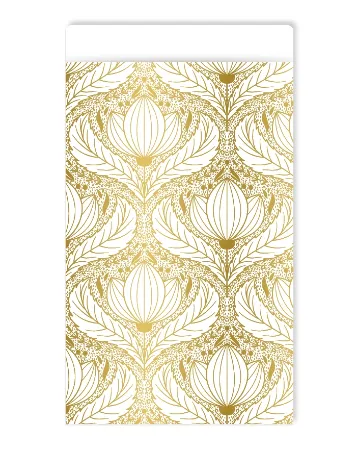KP® Cadeauzakjes 17x25cm Luxury lotus gold 250st