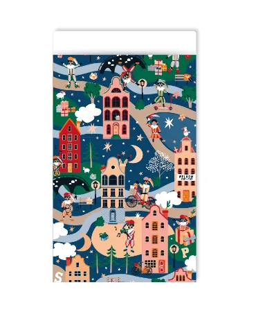 KP® Cadeauzakjes 12x19cm Sint is in town 250st