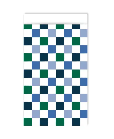 KP® Cadeauzakjes 12x19cm Cubes blue 250st