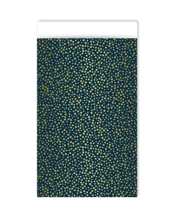 KP® Cadeauzakjes 12x19cm Luxury dots darkblue 250st