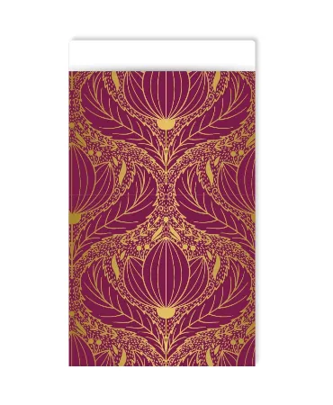 KP® Cadeauzakjes 12x19cm Luxury lotus purple 250st