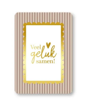KP® Wenskaarten A6 - Veel geluk samen - 10 stuks