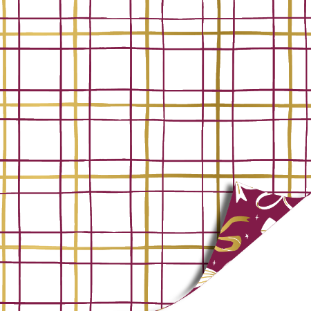 Afbeeldingen van KP® Cadeaupapier 30cm 100m - Bows burgundy purple