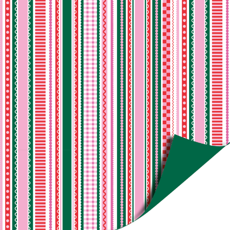 Afbeeldingen van KP® Cadeaupapier 50cm 100m - Colorful ribbons