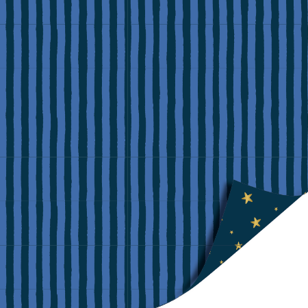 Afbeeldingen van KP® Cadeaupapier 50cm 100m - Little stars darkblue