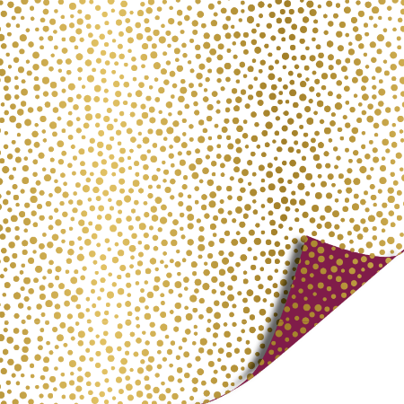 Afbeeldingen van KP® Cadeaupapier 30cm 100m - Luxury dots purple