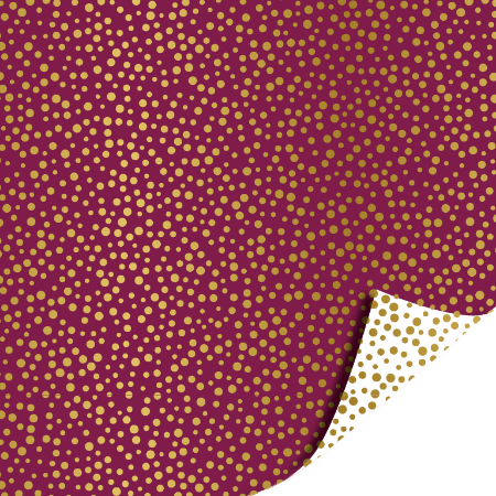 Afbeeldingen van KP® Cadeaupapier 40cm 100m - Luxury dots purple