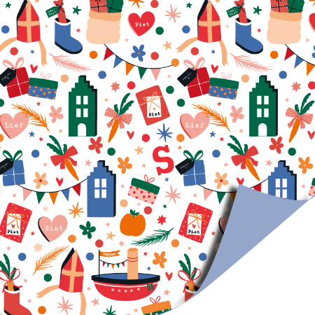 Afbeeldingen van KP® Cadeaupapier 30cm 100m - Pakjes pret