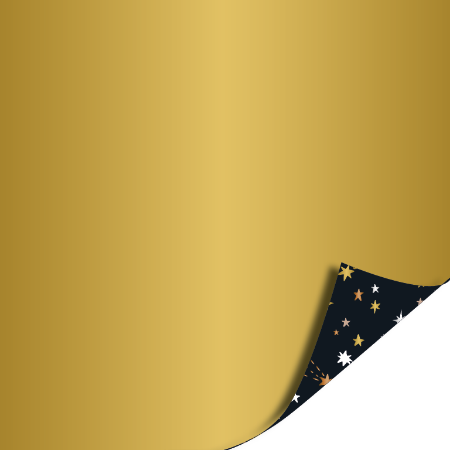 Afbeeldingen van KP® Cadeaupapier 50cm 100m - Shiny stars black