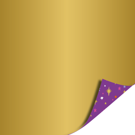 Afbeeldingen van KP® Cadeaupapier 50cm 100m - Shiny stars purple