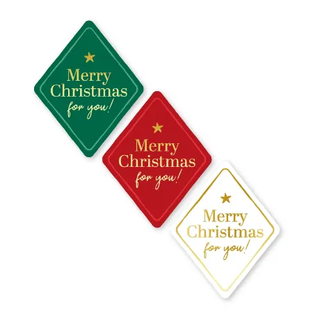 KP® Stickers 40x50mm - Merry Christmas for you (3 varianten) 250p/r