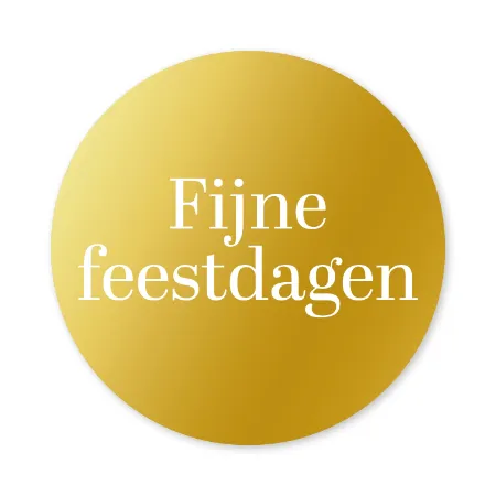 KP® Stickers D40mm - Fijne feestdagen 250p/r