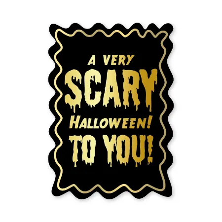 KP® Stickers 40x56mm - A very scary Halloween to you 250p/r