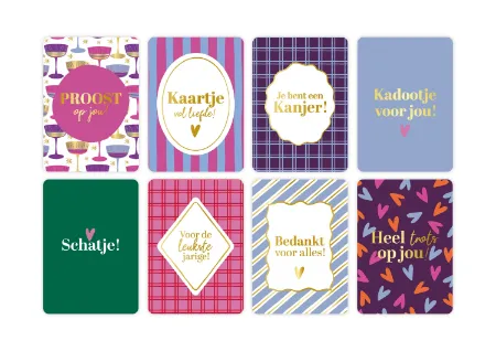 KP® Cadeaukaartjes A7 Voordeelbox Najaar - 8 dessins