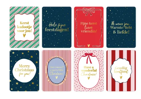 KP® Wenskaarten A6 Voordeelbox Feestdagen incl. display - 8 dessins
